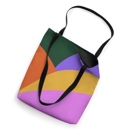 Cute Geometric Shape Color Block Pink Yellow Purple Green Tote Bag