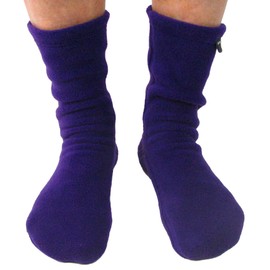 Polar Feet Fleece Socks for Men and Women, Unisex Purple Rain L (W10+/M9-11)