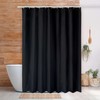 qtlines Black Shower Curtains for Bathroom, 180 x 180 cm,