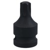 T55 1/2in Drive Male Torx Star Impacted Impact Shallow Stubby