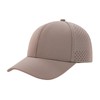 BOTVELA Men Baseball Cap Laser Cut Mesh Snapback Hat (Coffee)