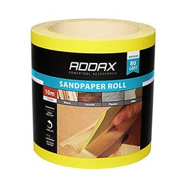 TIMCO 80 Grit Sandpaper Roll - Yellow -115mm x 10m