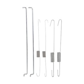 2 Sets Vergaser Feder, Federn Und Stäbe Drosselrückstellfeder Kit Metalldrosselrückstellfeder Drehzahlregler Hochstabile Verbindungsstange für GX140 GX160 GX200 5,5 PS 6,5 PS Motoren