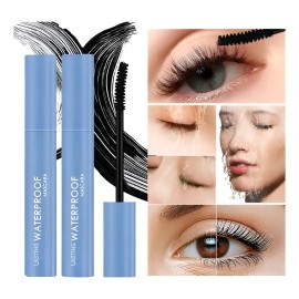 Máscara De Pestañas Waterproof Negro Rizado 12h 6g 2pzs
