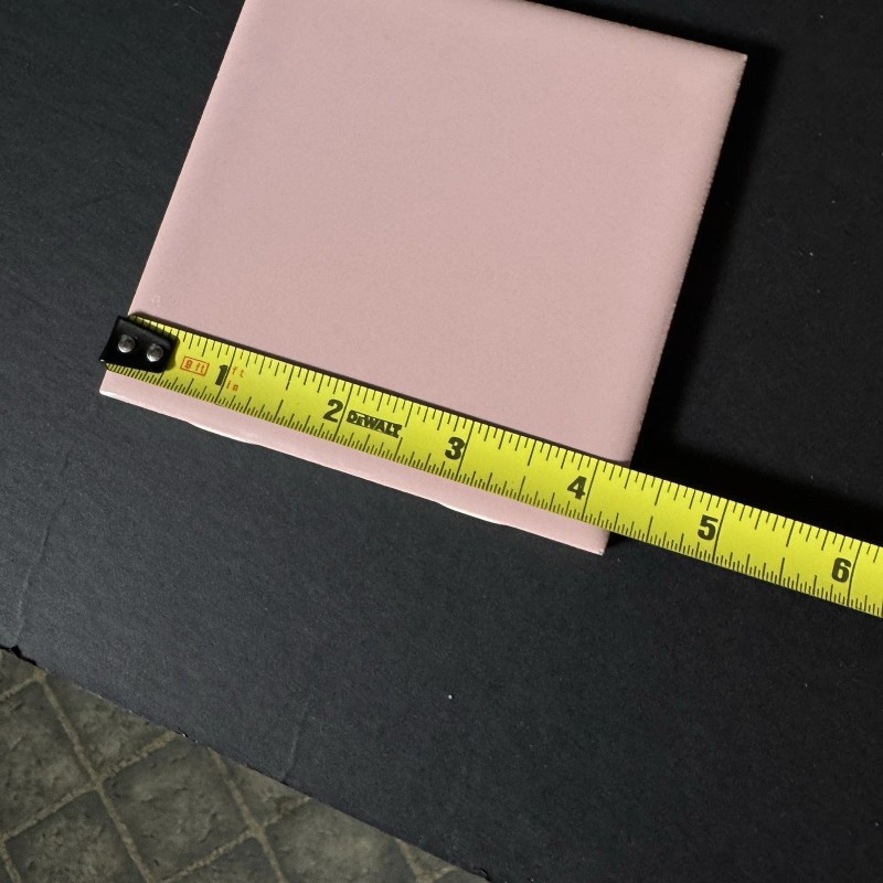 Daltile VTG Daltile Wild Rose Pink Ceramic Tile 4.25" Square