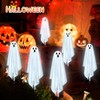Ninonly - Decoración de Halloween, paquete de 6 luces solares
