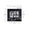 Malden International Designs The Girls in Cursive Words Picture Frame,