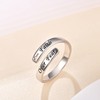 JXJL 925 Sterling Silver Inspirational Jewelry Adjustable Wrap Open Ring