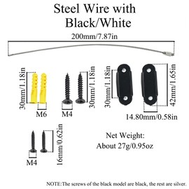 Furniture Straps, Anti Tip Furniture Anchors for Baby/Pet's Safety, Wall Mount Furniture Fixings Straps for Bookshelf, Shoe Cabinet, Cabinet and Dresser (White)