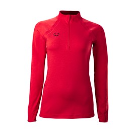 EvoShield Women's Lightweight 1/4 Zip Pullover, Scarlet