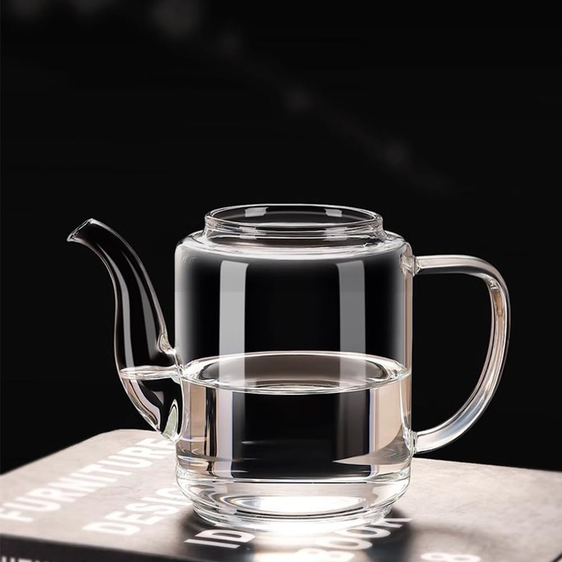 croselyu 650/800/1100ml Glass Tea Pot with Strainer for Loose Tea,
