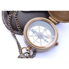 RIRHTAJUS Trust in The Lord with All Your Heart Engraved Compass, Proverbs 3: 5-16 Engraved Gifts, Confirmation Gift Ideas, Religious Gifts, Missionary Gifts