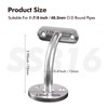 Hand Rail Bracket, 2 Pack Stainless Steel 316 Heavy Duty
