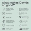 Davids Natural Toothpaste for Teeth Whitening, Peppermint, Antiplaque, Fluoride Free,
