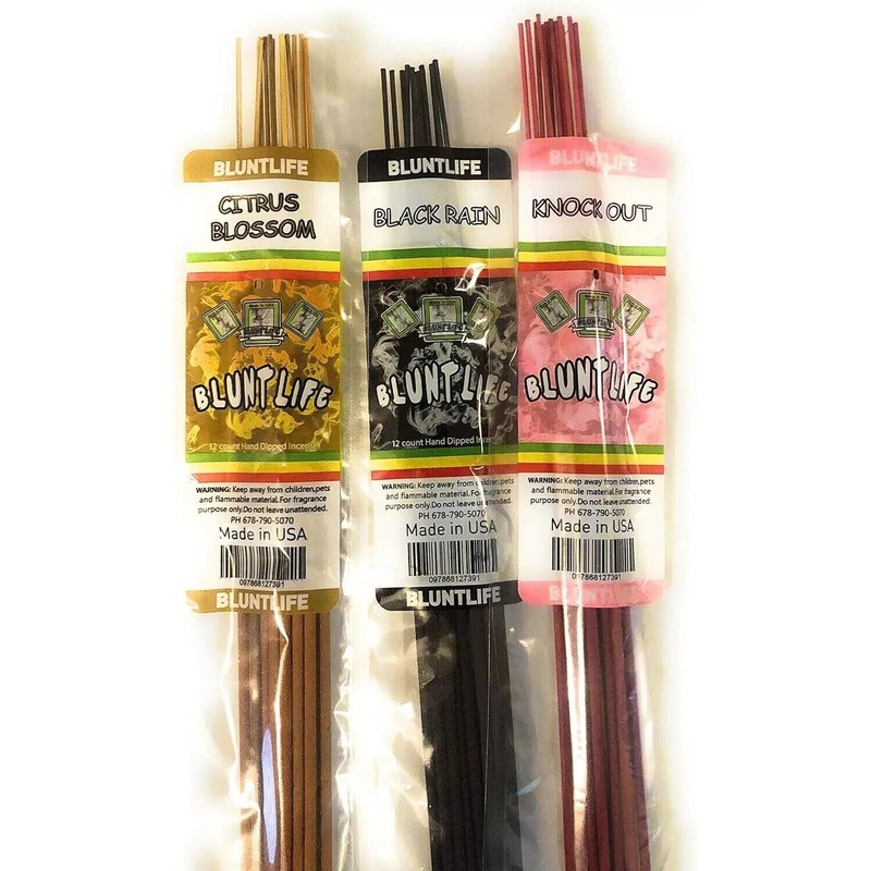X-10 x10 BluntLife Long JUMBO Incense Sticks 19" 25ct Hand