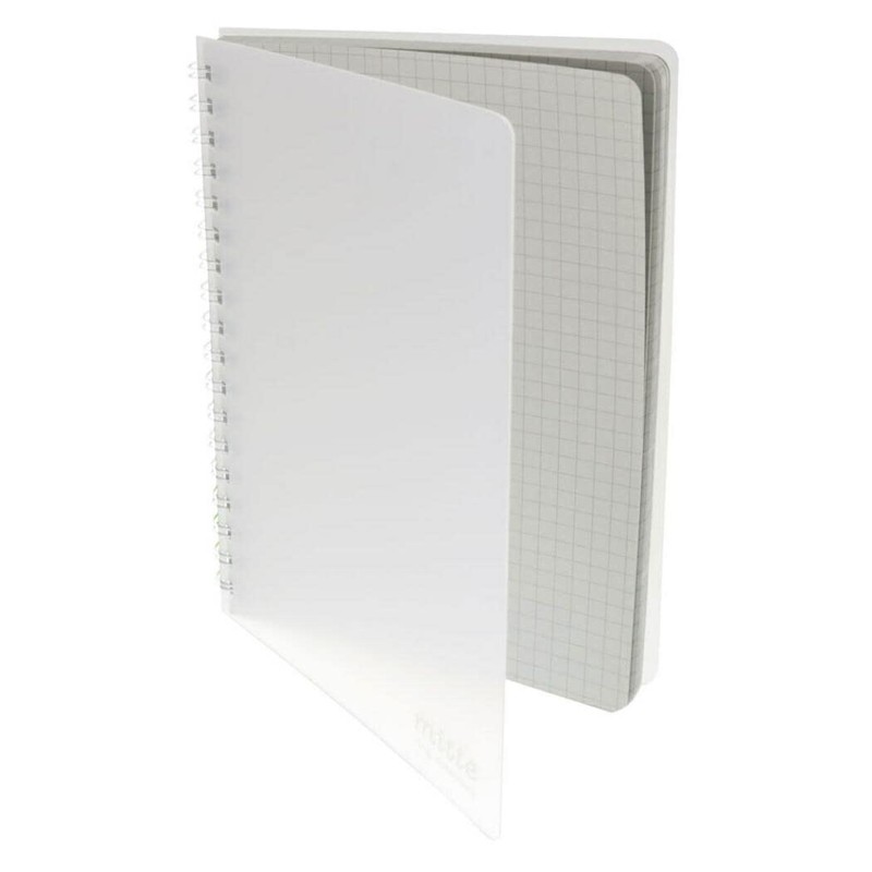 Sunstar Stationery S2638827 Mitte Double Ring Notebook, B6, Light Gray