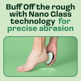 Happy Soles Nano Glass Foot File Callus Remover - The Sole Buffer - Smooth, Silky Feet - Pedicure Tool for Soft Skin - Glass Pumice Stone Alternative