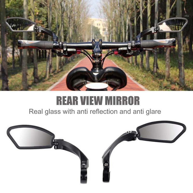 Bike Mirror Adjustable Bike Mirror Handlebar Rearview Mirror Convex Rearview