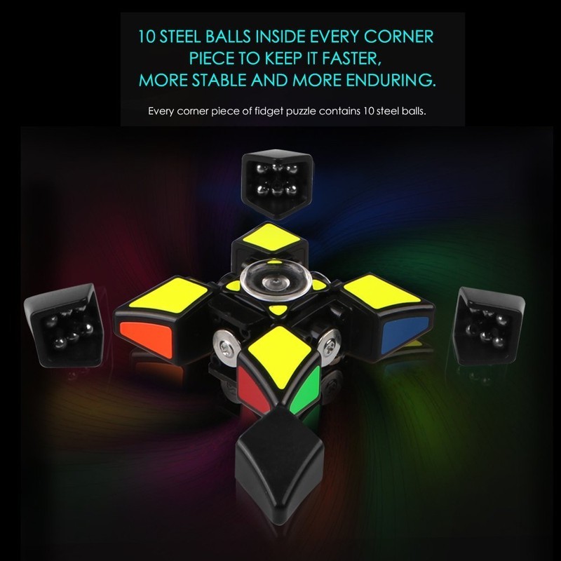 D-FantiX Fidget Spinners Cube, 1x3x3 Floppy Cube Puzzle Fidget Spinner