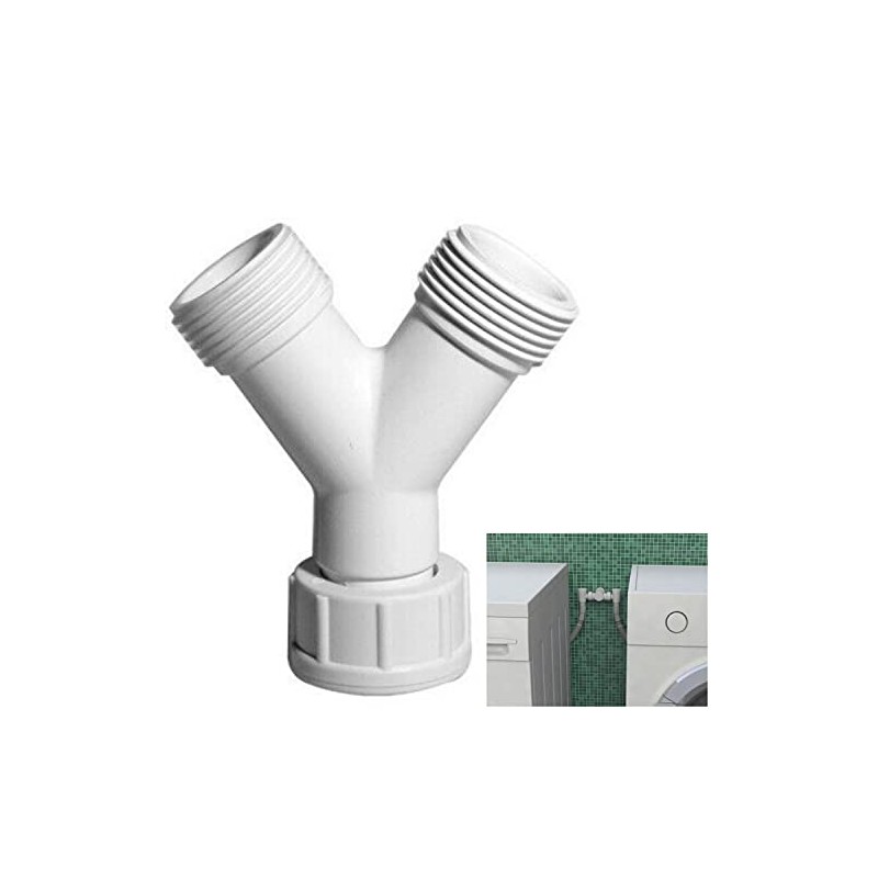 Parpyon® Washing Machine Drain Hose Dishwasher Siphon Drain Fitting Double