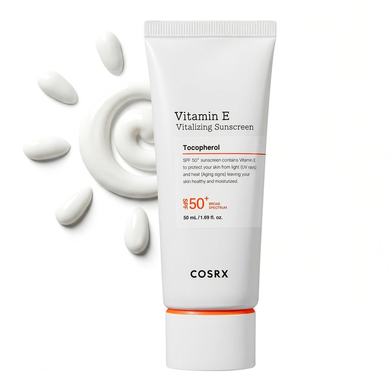 COSRX Vitamin E Sunscreen for Oily Skin SPF 50, Natural
