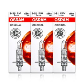 DAMA Automotive Lighting H1 Original Standard Halogen Bulb DOT 64150 12V 55W 3800K P14.5s | Pack of (3)