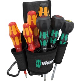Wera 05136033001 9621 Belt Bag Set 2, Screwdriver Set, 8 Pieces