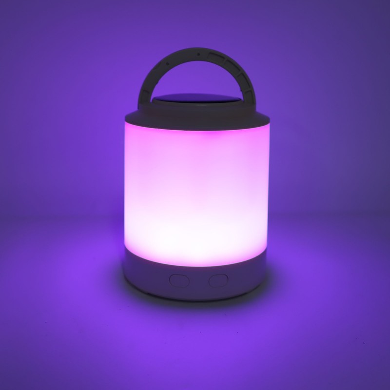 Solar Camping Lantern PP ABS Warm Light RGB Portable Hanging