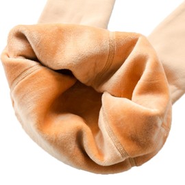 Blostirno Women's Fleece Lined Tights Thermal Pantyhose Leggings Opaque Winter Warm Thick Stockings Tights (Skin Stirrup M/L)