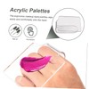 Healeved 2pcs Nail Art Palette Kit Mixing Plate Acrylic Makeup