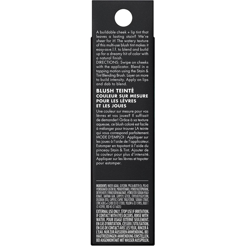 e.l.f. Tinta Sheer For It Blush Tint Left on Red
