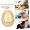 GRIRIW Creative Egg Shape Timer Fun Kitchen Cooking Timer for