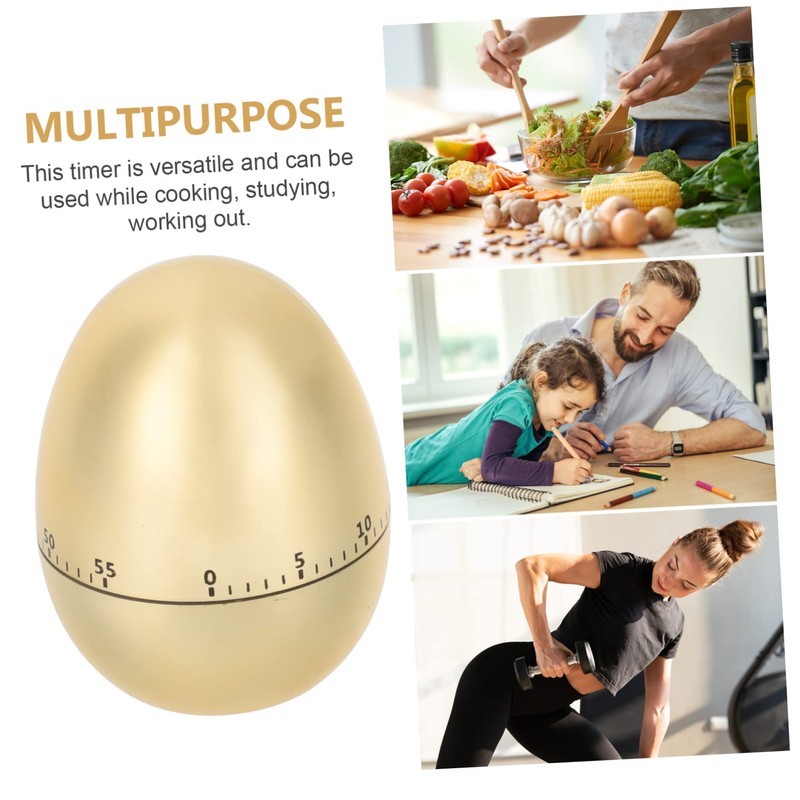 GRIRIW Creative Egg Shape Timer Fun Kitchen Cooking Timer for
