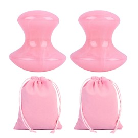 2 Gua Sha Tools and 2 Storage Bags, Massage Tools, Resin Massage Stick, Acupoint Massager, Suitable for Face, Neck, Back, Legs, Etc.