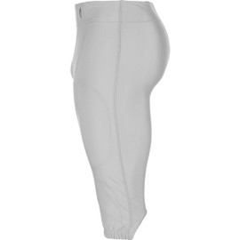 Champro Standard Blocker Traditional Adult Football Game Pants, Silver, Large