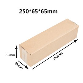 PACK4YA 250×65×65mm Long Corrugated Cardboard Boxes Royal Mail Small Parcel Postal Boxes for Posting Brown Mailing Postage Shipping Box for Small Business, Storing or Gift (10 Pieces)
