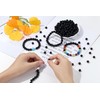 XIANNVXI Black Lava Beads 8mm Crystal Beads 100PCS Natural Stone