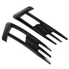 Glossy Black Front Fog Lamp Eyebrow Eyelid Cover Trim Replacement