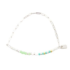 Pura Vida Bracelets Pack Sunny Seabright Days Bracelet Stack - Set of 3 Stackable Bracelets for Women, Summer Accessories & Cute Bracelets - 1 Chain Bracelet & 2 String Bracelets