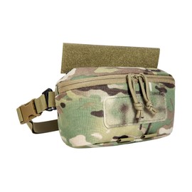 Tasmanian Tiger TT Plate Carrier Pouch VL MC Additional Bag for Plate Carrier with Velcro Fastening and Tegris Can Also Be Used as a Waist Bag; Multicam