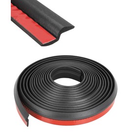 UNLRAE 13FT Rubber Weather Stripping,Car Accessories Z-Shaped Self Adhesive Windshield Car Door Weather Stripping,Used to Reducing Noise & Dust,Suitable for Cars Windshields,Windows,Door Edges