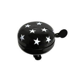 Büchel 43775813-1 - Campanello per Bicicletta Olandese, Diametro 80 mm, Colore: Nero con Stelle, Colore: Nero