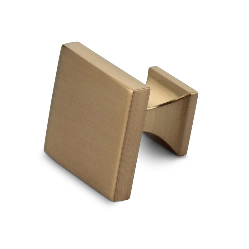 Haliwu 10 Pack Champagne Bronze Cabinet Knobs Brushed Brass Knobs