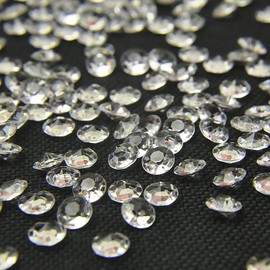ZKC 4.5mm 10000PCS Clear Crystal Acrylic Diamond Vase Fillers Beads for Wedding Centerpiece Table Scatter Shower Party Vase Beads Decorations