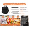 ZM-YOUTOO Lunch Box for Men - Reusable Lunch Bag Men