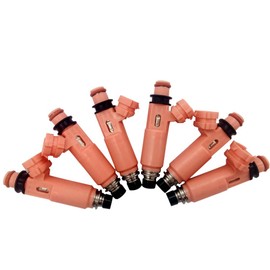 Amrxuts 6pcs/lot 23250-20030 12 Holes Fuel Injectors for Toyota 2005-2007 Highlander Solara 3.3L 2004-2006 Sienna 3.3L 2002-2003 Camry 3.0L for Lexus 2002-2005 ES330 3.0L 3.3L 23250-0A020 2325020030