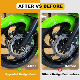 AEEAST CNC Front Axle Nut Covers, Axle Caps Compatible with Harley Davidson Street Glide Road King Trike Iron 883 Fat Boy Sportster Softail Dyna 2002-2024