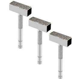 QWORK® 3 Pcs Sharpening Stone Dresser Diamond Grinding Wheel Straightener for Grinding Deburring Discs 45x15mm Head