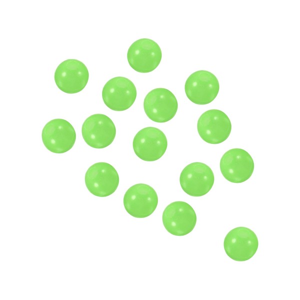 PATIKIL 3mm Glow Fishing Beads, 200Pcs Soft Plastic Round Rubber