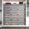 ROJASOP Portable 8-Tier Shoe Cabinet - 48-Pair Shoe Organizer with
